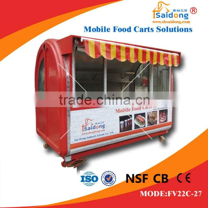 Food van trailer/mobile food trailer/mobile food trailer for sale