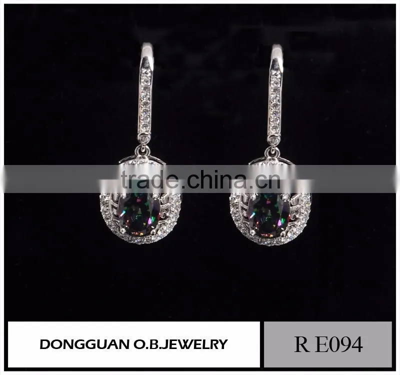 Wholesale European Style Free Shipping Silver Stud Earrings