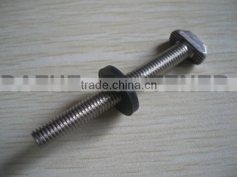 stainless steel T bolts with EDPM washer