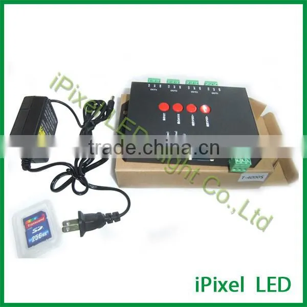 SPI signal SD card 8 output ports pixel led controller T-8000 offline control