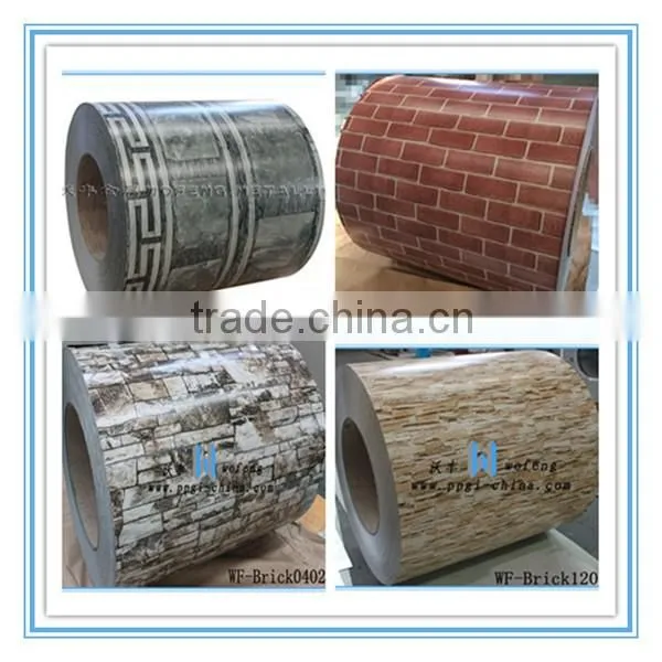 PVC film laminated PPGI steel sheet in coil