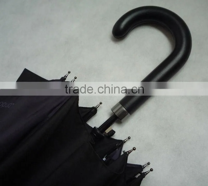 Leather plastic handle umbrella