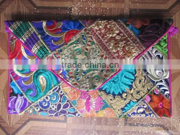 New Desing 2015 Indian Banjara Coin Clutch Bag/Vintage Banjara Bag tribal Emdroidered Hand Bag
