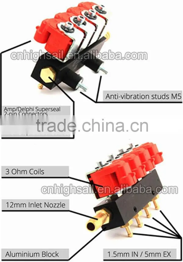Super Performance CNG Injectors Rail