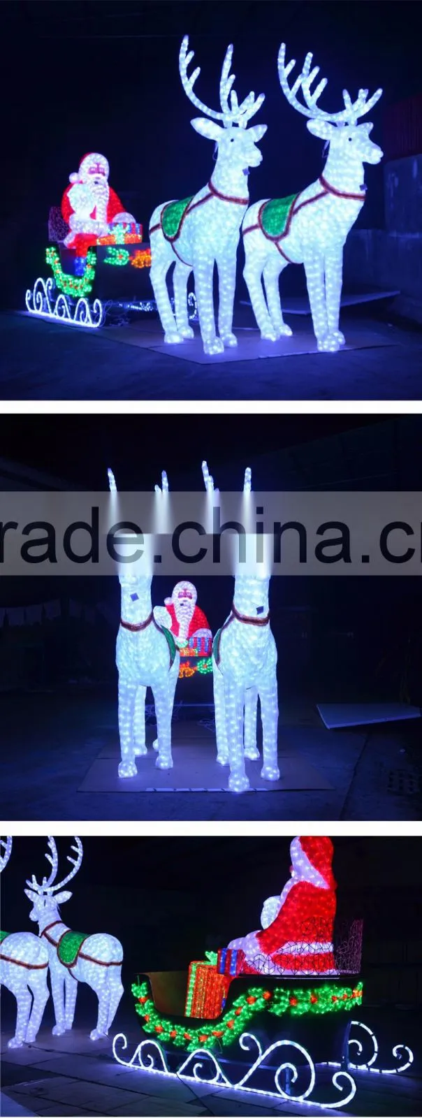 Outdoor winter motif sculpture light led snowman light