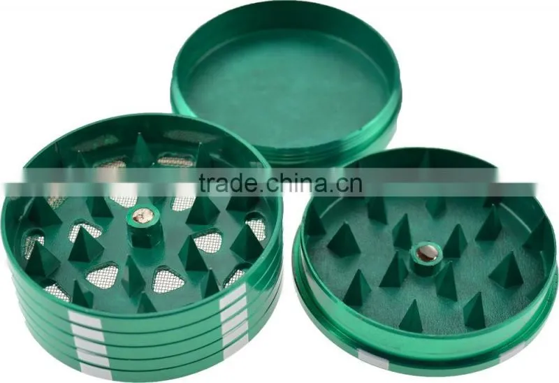 New style Chromium Crusher Zinc Inch Piece Tobacco Spice Herb Grinder 843