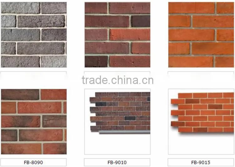 Light Weight Faux Brick Wall Panel with XPS Foam Board