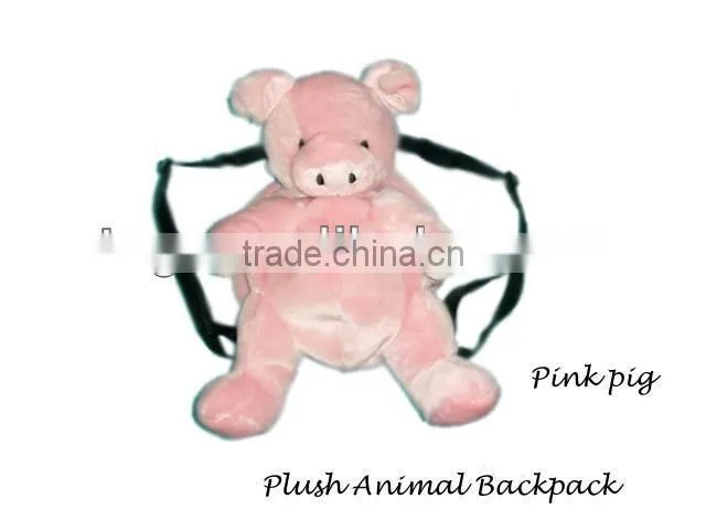 Plush Animal Pig Backpack