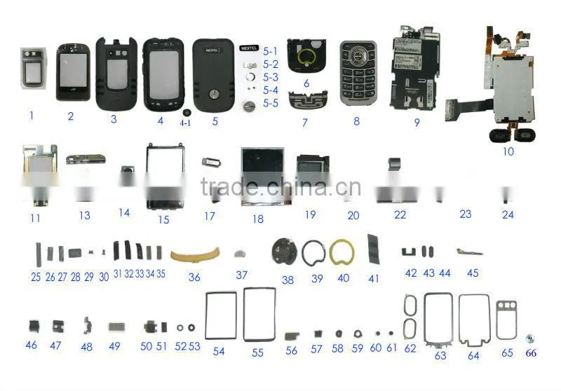 Cell phone housing for Motorola Nextel i680 full housing spare parts
