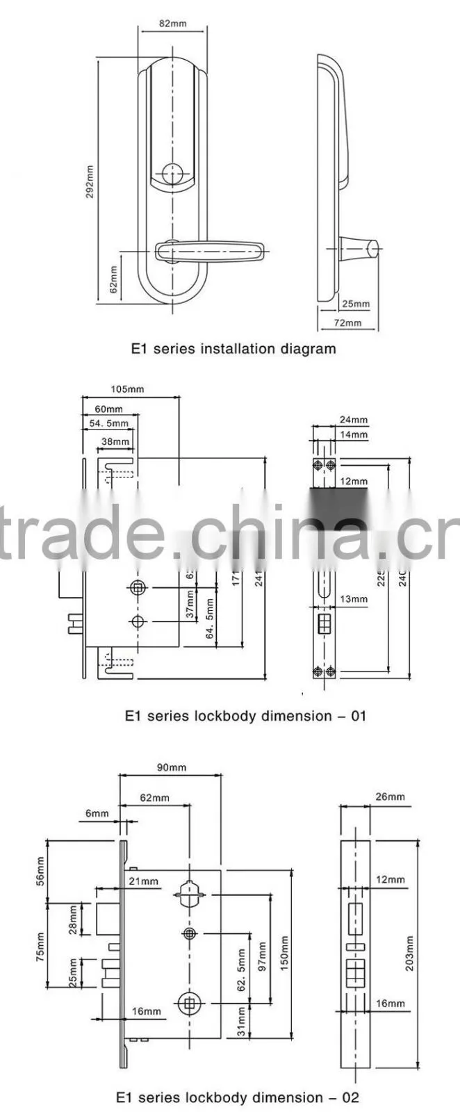 Digital Password Card Code Door Lock, Code Door Lock, Code Lock Manufacturer From China