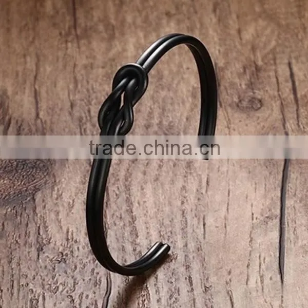 Personality Stainless Steel Jewelry Bowknot Three Colors Bracelet