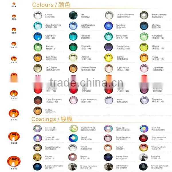 2015 New arrival DMC non hot fix rhinestones