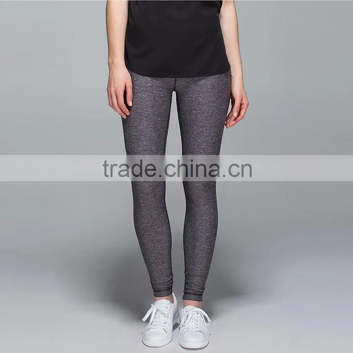 Oem service clothing supplier yarn dyed womens high waist supplex yoga pants
