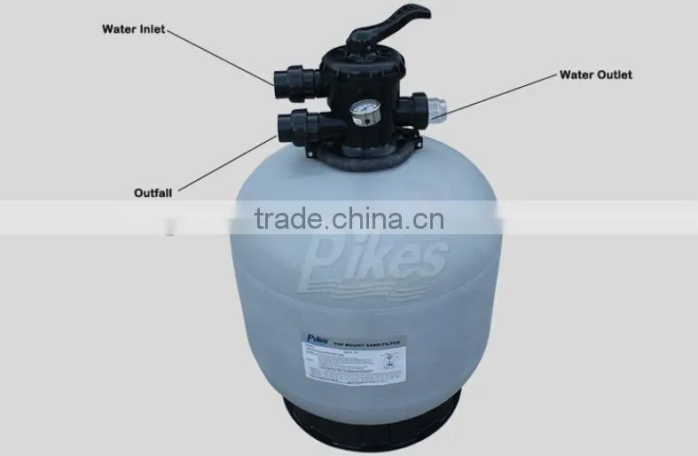Popular factory swimming pool aqua industrial sand filter with quartz sand for water treatment