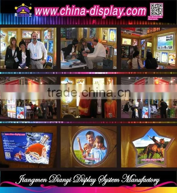Frameless aluminum design advertising outdoor fabric light box waterproof