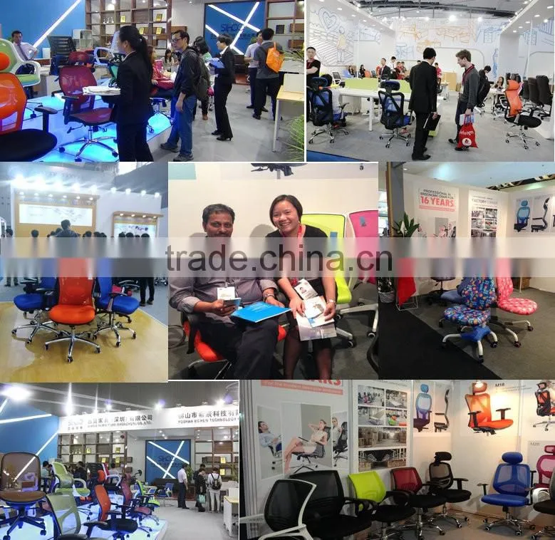 2016 modern Custom Colorful Moving Mesh Leather low back Computer Office Chair