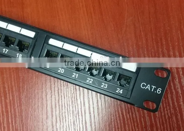 Top Quality Wallmount 24 Port Cat 6 Utp Patch Panel