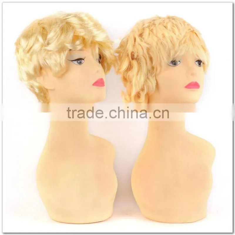 Curly blonde wigs for party