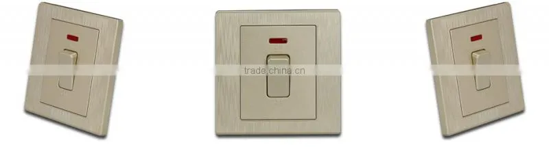 woven gold finish three gang one/two way arbitrary point wall switch