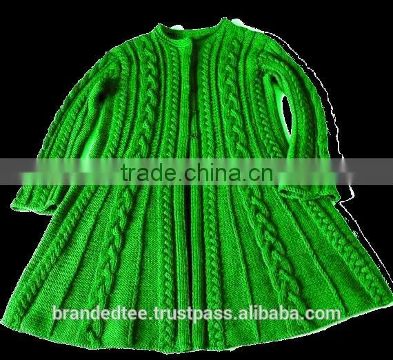 hand knitted sweater HOT DESIGN MANY COLOR cabel custom made