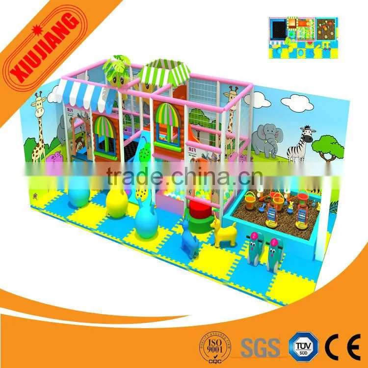 Toddler Play Soft Indoor Playground Equipment with Slides and Climbing.