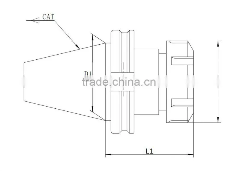 CAT40 collet holder with sk taper shank