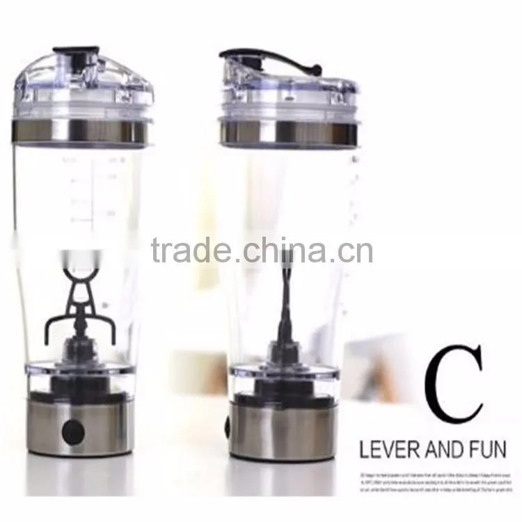 18oz/20oz leakproof Protein powder shake bottle with cap Electric Portable Mixer Bottle