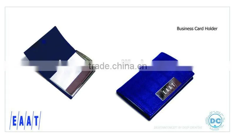 Corporate Gift Good quality PU or real leather and stainless steel name card holder,metal card holder,business card holder