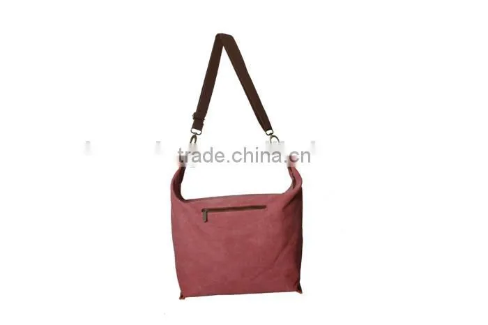 China Alibaba Hot Selling Fashion Design Canvas Shoulder Bag With Leather Brand woman handbags