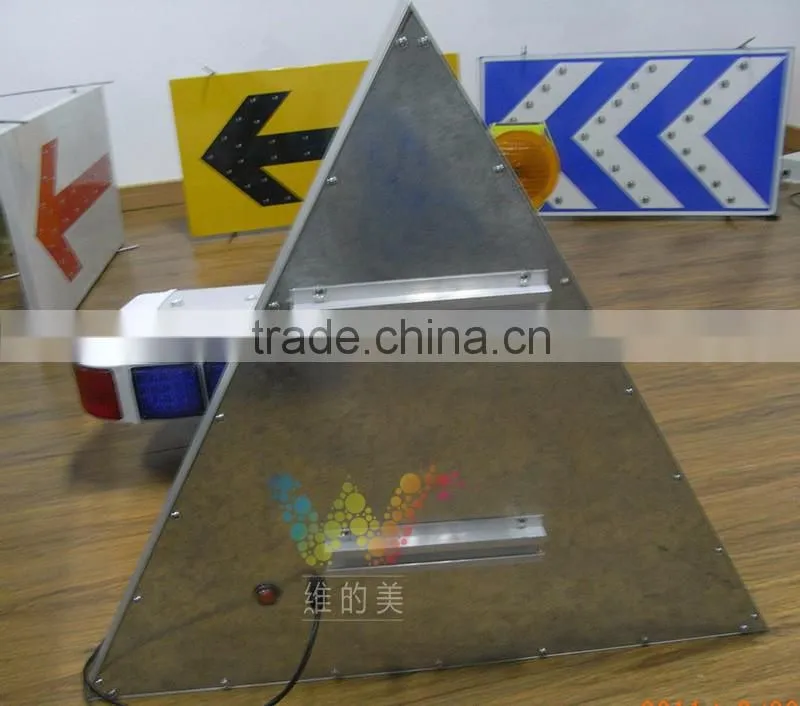 High quality aluminum sign international solar powered SLOW warning sign board