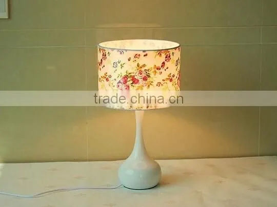 Ceramic Body With Fabric Lampshade Modern Desk Lamp Bedroom Living Room Table Lamp