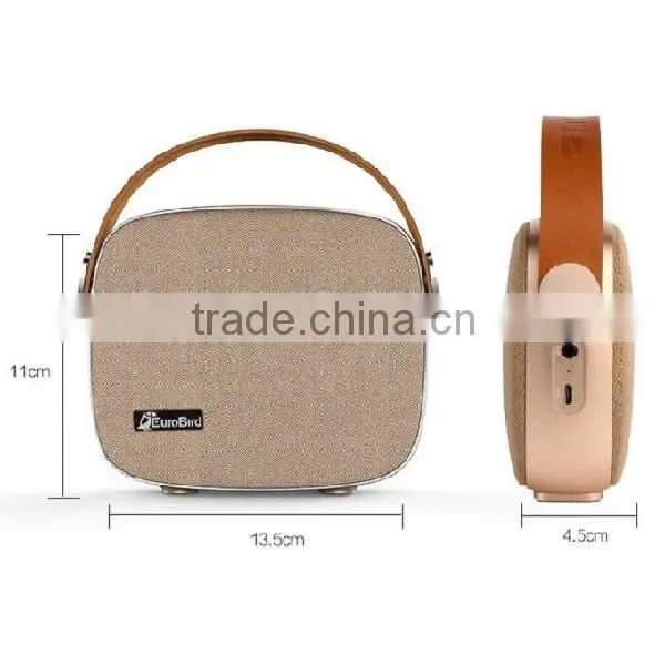 2016 Portable Stylish Waterproof Wireless High-end Fabric Mini Bluetooth Speaker with CE/FCC/ROHS Certificate