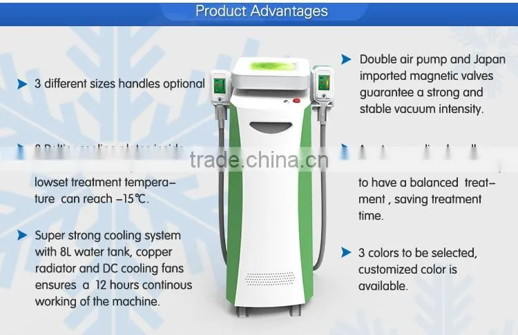 New generation Non invasive criolipolisis 2016 slimming device 3 max cool shaping criolipolisis