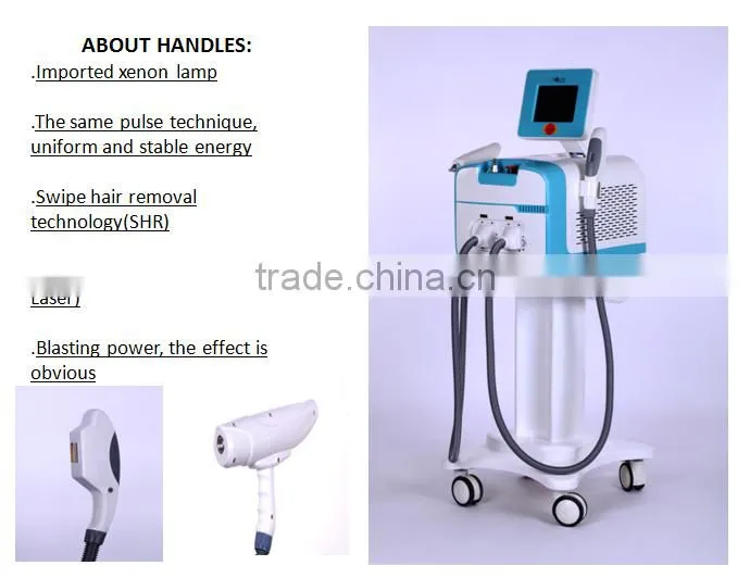 ipl+rf shr nd yag laser hair removal skin care multi-functional machine