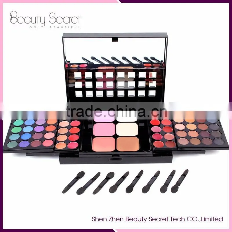 wholesale cosmetic palette 16 color naked eyeshadow palette with four blusher
