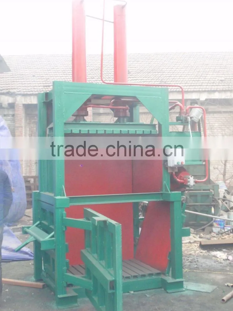 vertical hydraulic Used Clothes Baler Machine
