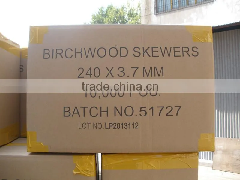 hot sale china healthy wooden handle bbq skewers manufacturer