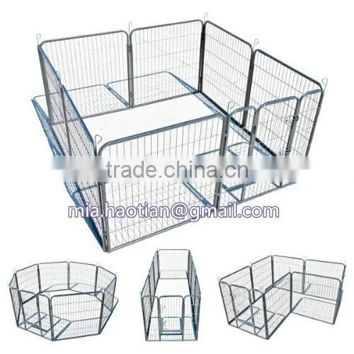 High quality metal pet pen 1m tall galvanized steel dog enclosure