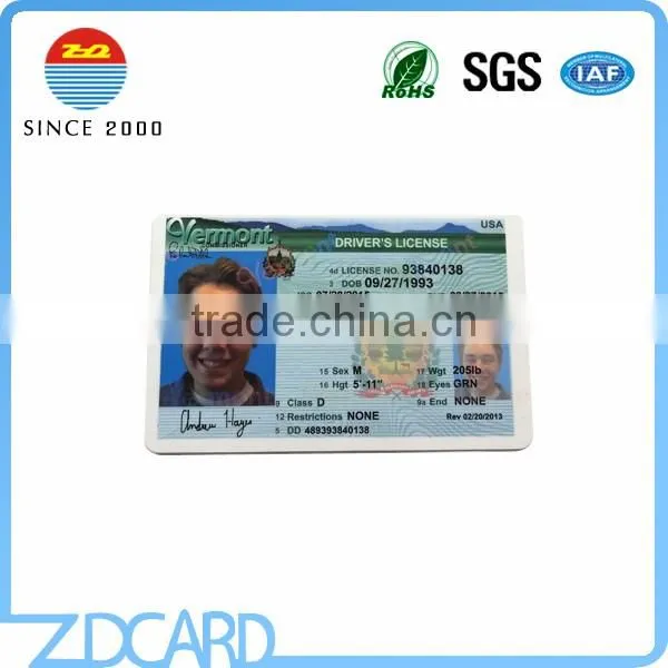 China supplier employee id card/photo id card wholesale