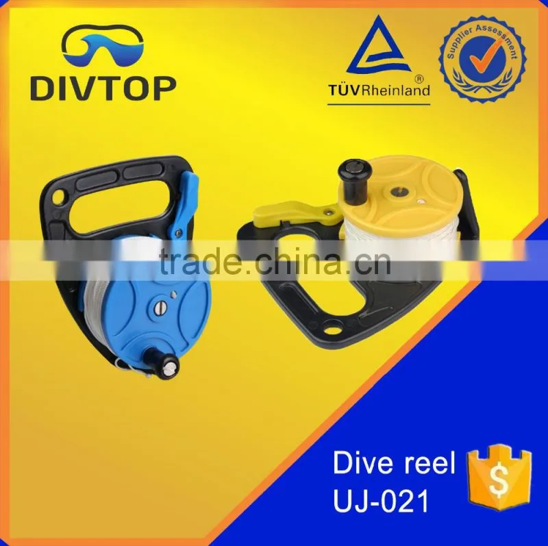 plastic dive reel fly reel nylon reel with brass hook