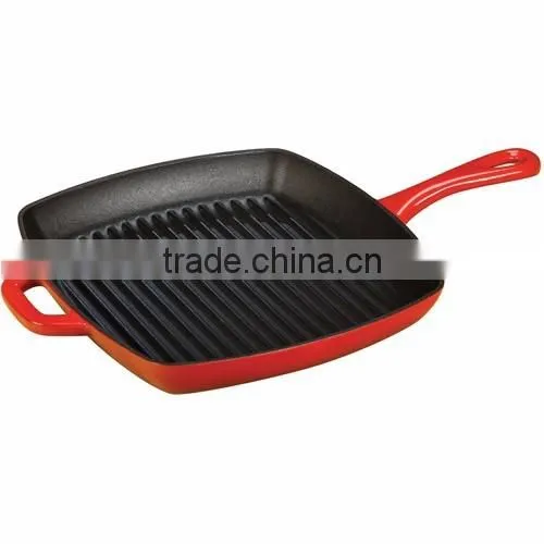 High quality red enamel cast iron pot
