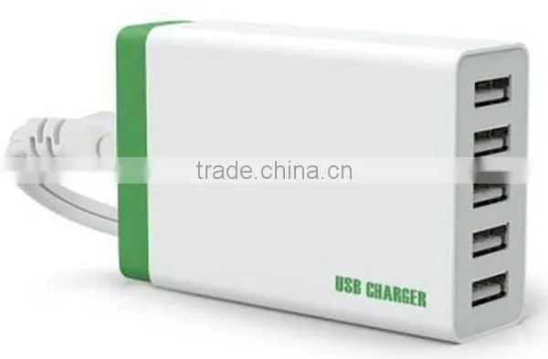 Super fast universal 5 ports usb charger adapter power strip with USB ports