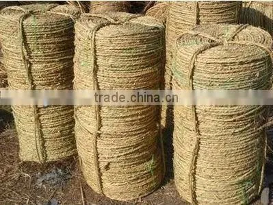 manual rice stalk straw rope machine
