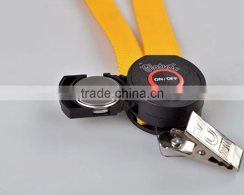 Bright color nylon webbing flashing lanyard