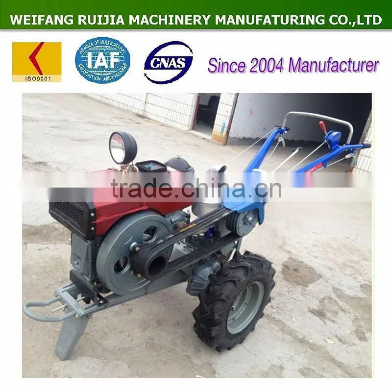 Diesel radiator / water-cooled walking tractor with lawn mower for sale, cheap price field mower, lawn mower tractors !