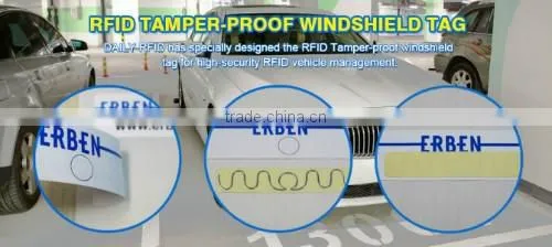 One-off Windshiled Tag RFID Sticker for Cars