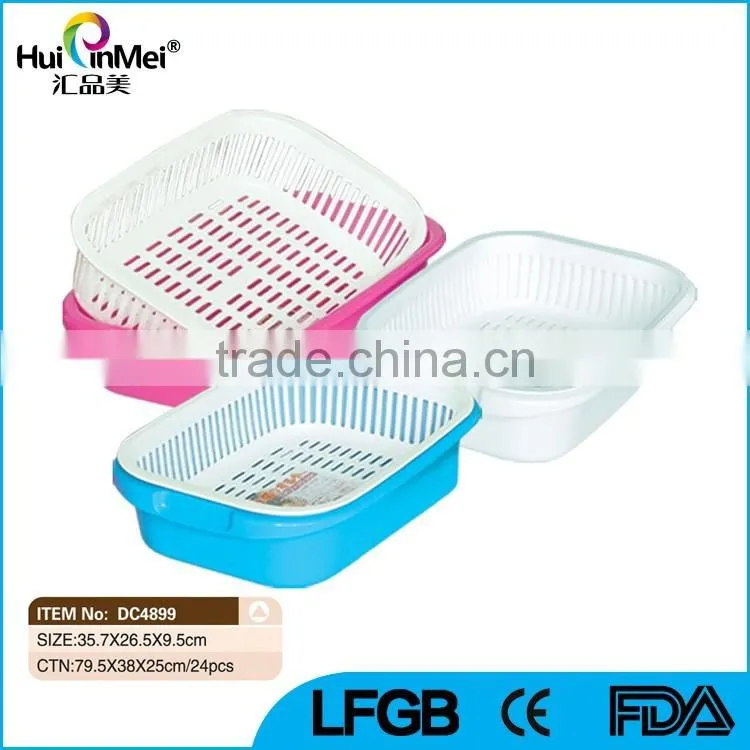 Drainer Basket , Plastic Vegetable Wash Basket