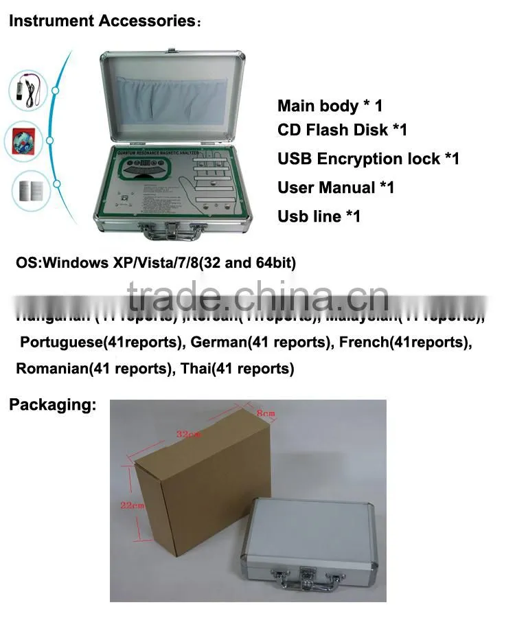 2017 Update 41reports Quantum detecter magnetic analyzer Sub-health Doctor Venation