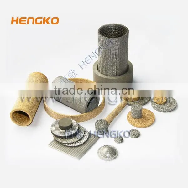 2 10 60 90 300 Microns Porous Stainless Steel 304 316L SS Wire Sintered Filter Mesh Disc