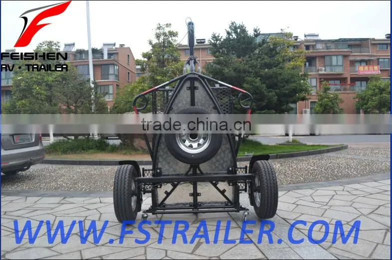 Motorcycle trailer for single motorcycle